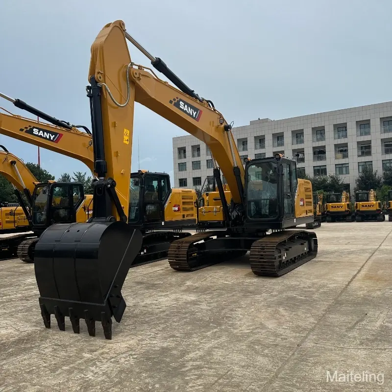 Excavadora pesada SANY SY215 usada y duradera, de alto rendimiento y bajo costo.