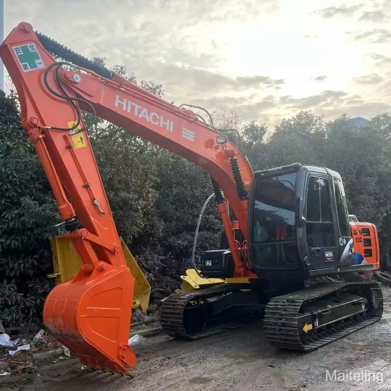 Machine à chenilles moyenne Hitachi ZX120 d'occasion à bas prix, nouvel arrivage, bon état