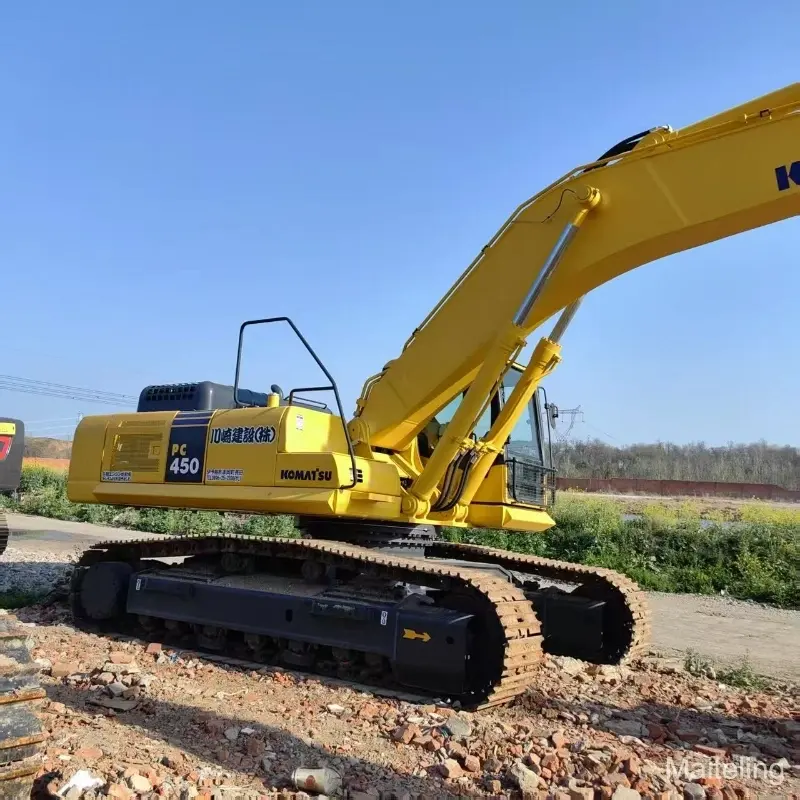 Pelle Komatsu 450 d'occasion, gros matériel de creusement, prix compétitif