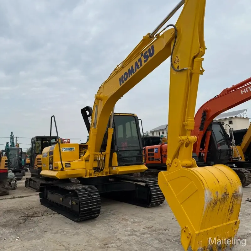 Excavadora de cadenas mediana Komatsu 130 usada, maquinaria de ingeniería, gran oferta